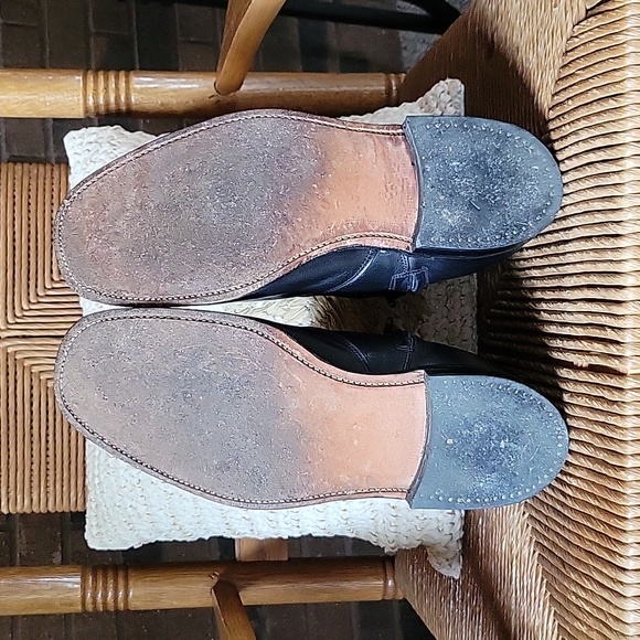 Hitchcock Exeter, EXTRA WIDE black leather chukka, ankle boots, size 10, 6E - Picture 7 of 12